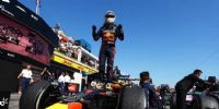 MAX VERSTAPPEN, celebrando su triunfo en Paul Ricard, Francia.
