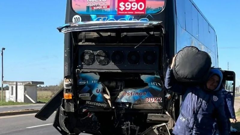 Se accidentó micro de Unión, que pidió postergar con Talleres