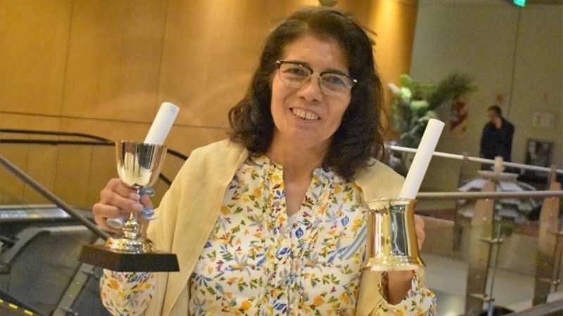 Tejedora catamarqueña fue premiada en La Rural de Palermo