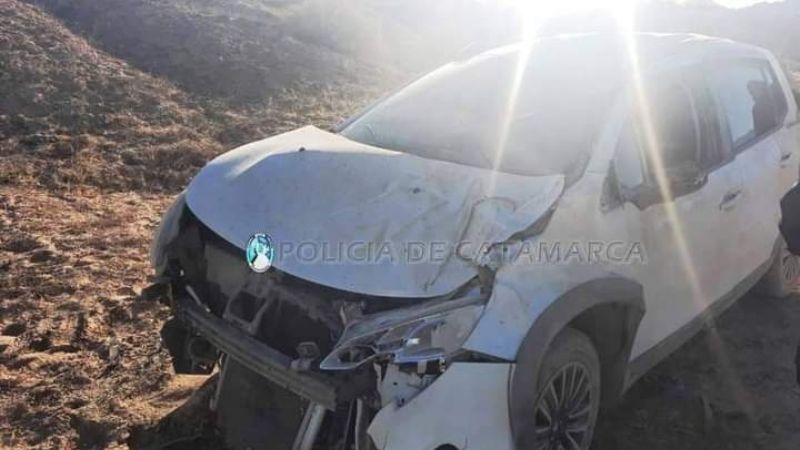 Violento vuelco en Santa María