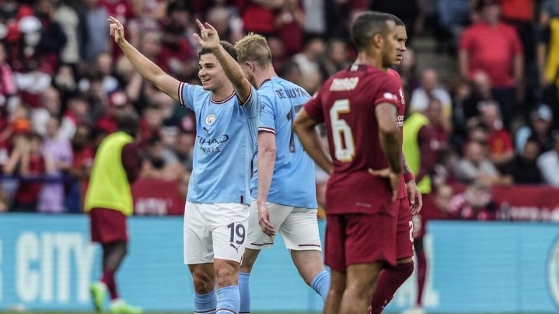 Julián Álvarez contento por el gol, pero quería ganar