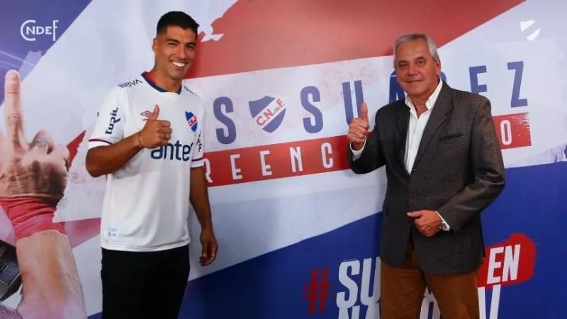 Luis Suárez ya se puso la camiseta de Nacional