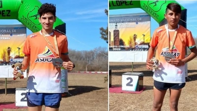 Vergara y Casimiro, subcampeones nacionales