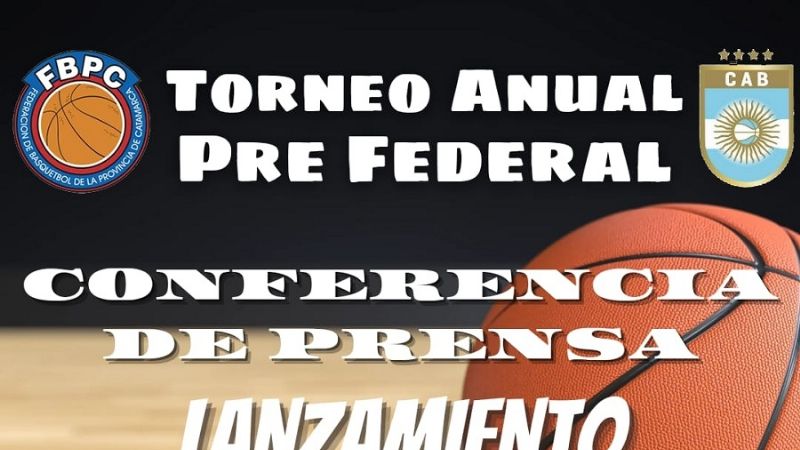 Mañana presentan el Torneo Anual Pre Federal de Básquet