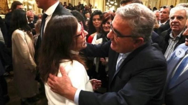 Jalil participó de la asunción de Batakis