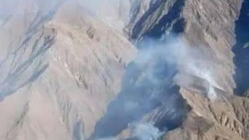 Incendios forestales en el norte de Belén