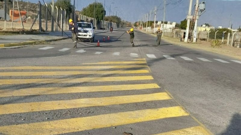 600 metros de línea de alta tensión para la Fiesta del Poncho