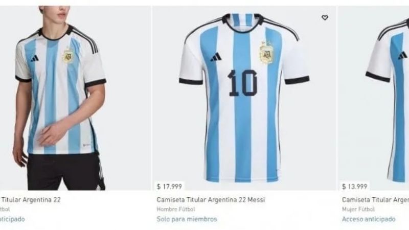 Salió la camiseta de la Selección Argentina para Qatar 2022