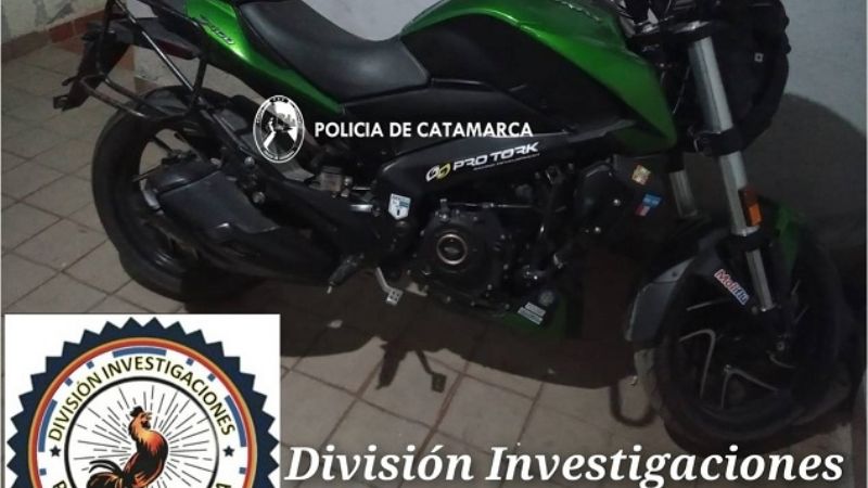 Recuperan una costosa moto robada a un turista