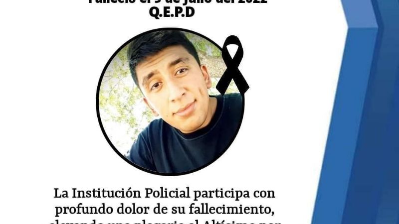 Falleció un policía en Santa María