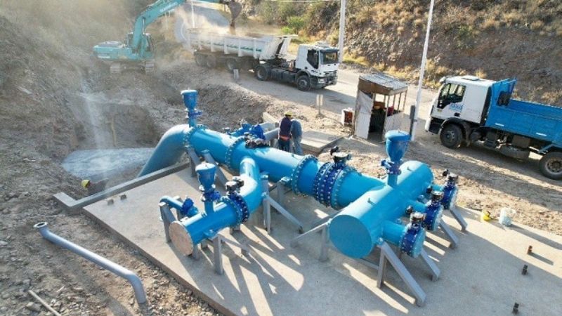 Acueducto Norte: Avanza la instalación de nudos de válvulas