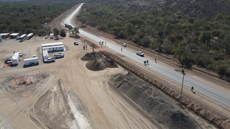 Avanza la obra de pavimentación de la Ruta Provincial 7