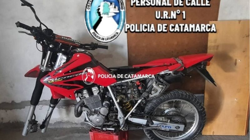 Recuperan una Honda Tornado 250 cc
