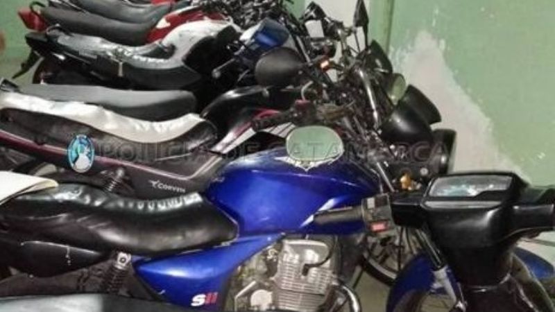 Secuestran motocicletas