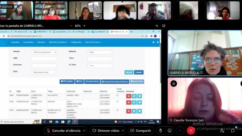 1° Encuentro para la selección de libros para niñas y niños de 3, 4 y 5 años