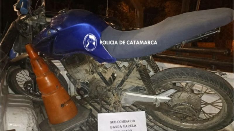 Secuestran una moto de dudosa procedencia