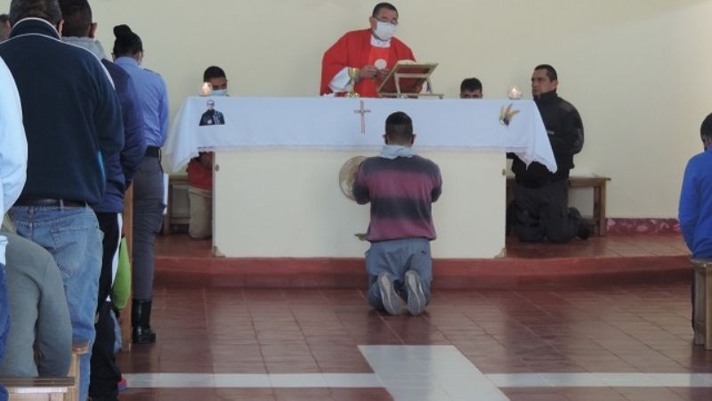 Celebraron a San Maximiliano Kolbe  en la cárcel de Miraflores