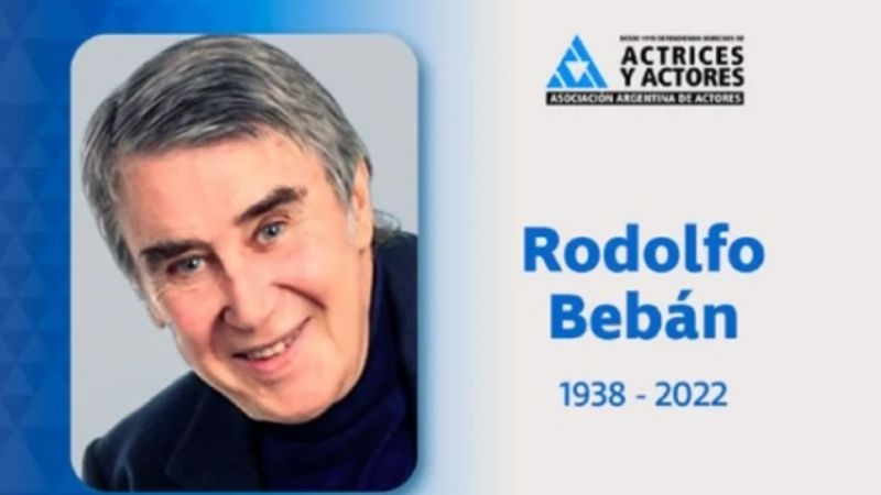 Murió el actor Rodolfo Bebán
