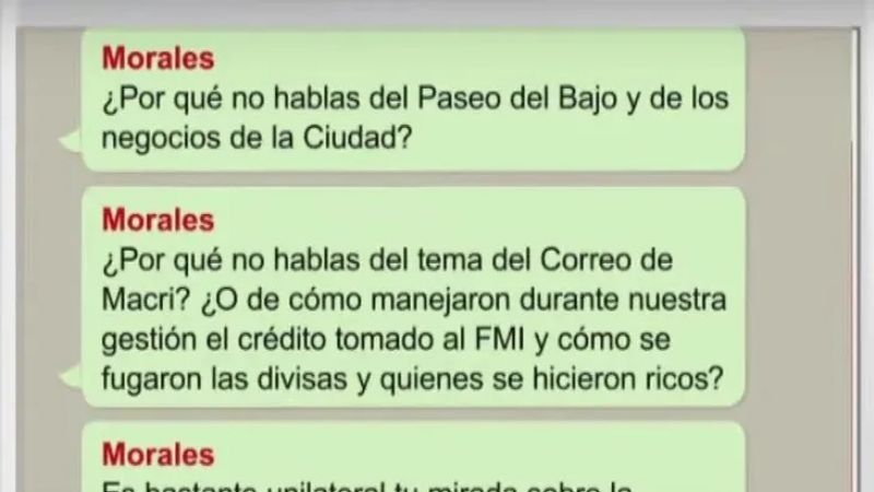 De Morales a Carrió: "Hablá de los negocios de la Ciudad"