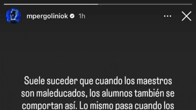 “Con maestros maleducados, los alumnos también…”