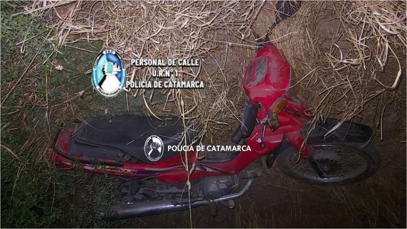 Recuperan una moto y secuestran varias motopartes