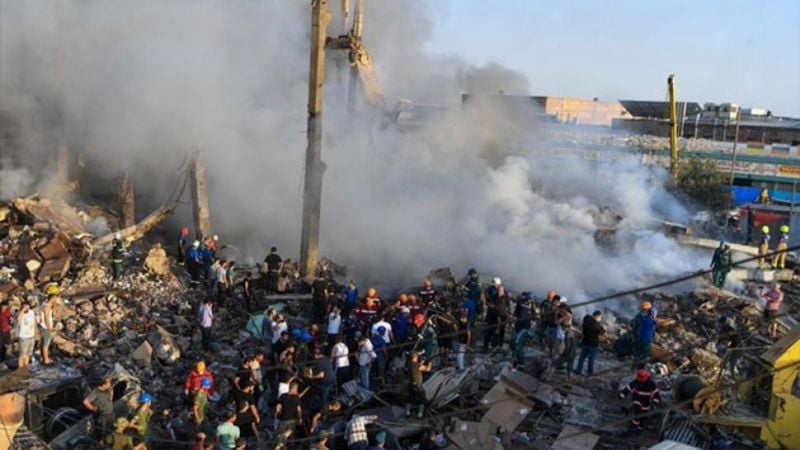 Explosión en un mercado en Armenia: quince muertos, 60 heridos y 18 desaparecidos