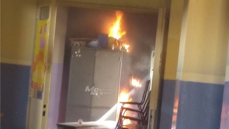 Se incendió una escuela y debieron evacuar al alumnado
