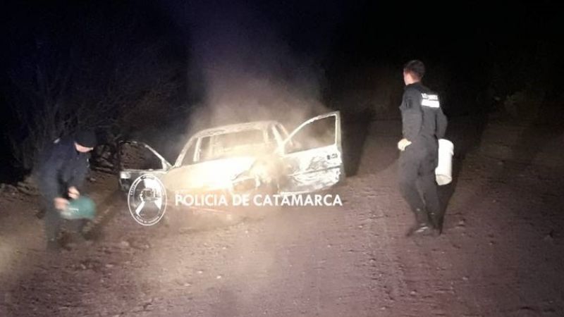 Se incendió un auto en Chumbicha