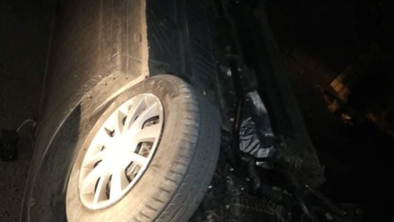 Espectacular vuelco en Valle Viejo