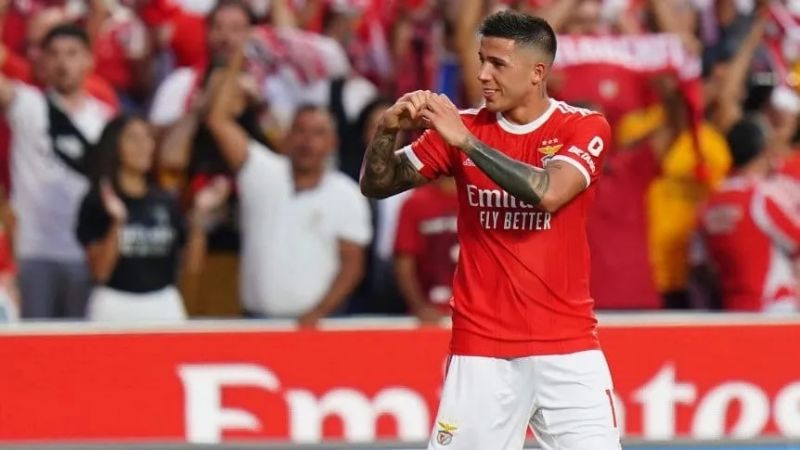 Golazo de Enzo Fernández en su debut con Benfica