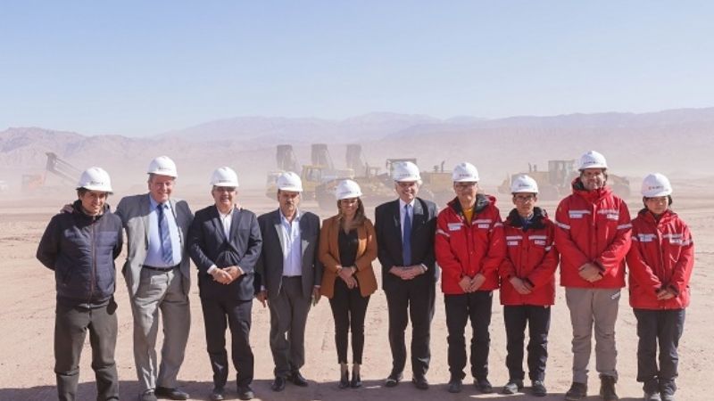 El Presidente recorrió el proyecto minero de litio Tres Quebradas