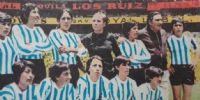 Las 11 titulares del fútbol femenino nacional el 21/8/1971, en el estadio Azteca de México. 