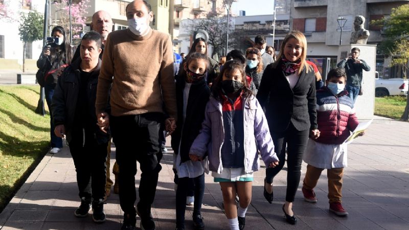 Gustavo participó de las actividades por el “Día Mundial del Peatón”