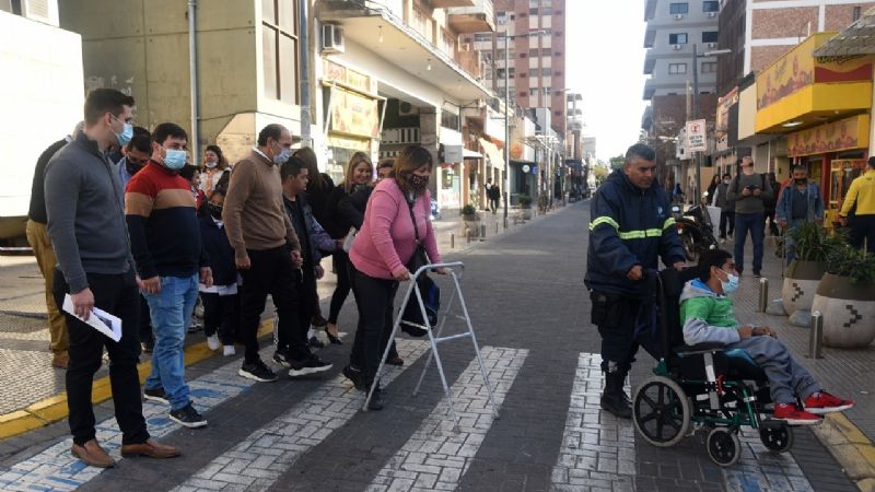 Gustavo participó de las actividades por el “Día Mundial del Peatón”