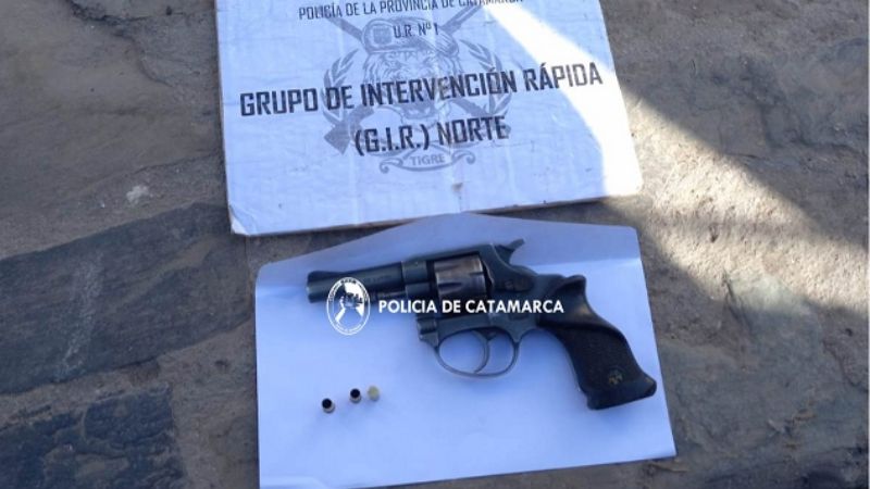 Realizaban disparos con un arma de fuego