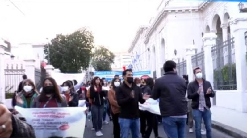 Manifestación en el Centro y caos vehicular