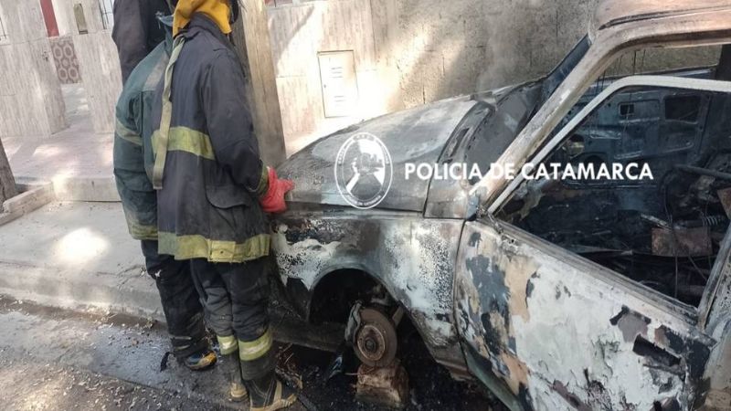Se incendió un automóvil en la Capital
