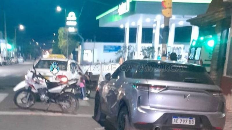 Chocó un taxi en Villa Cubas