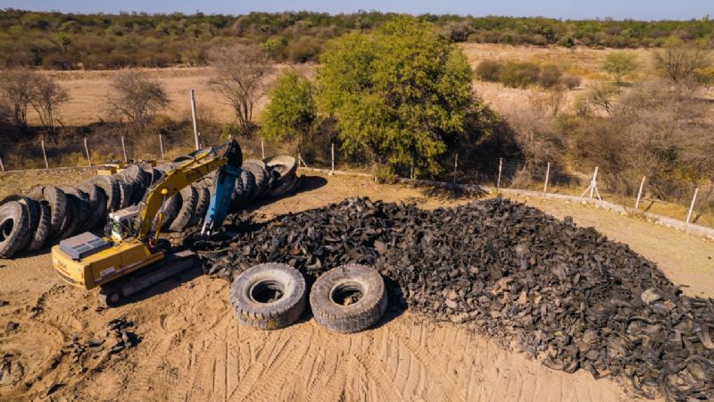 Catamarca: Invirtieron 300 millones para la primera planta de reciclado de neumáticos mineros