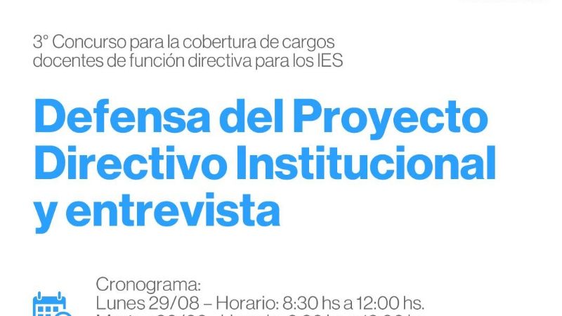 Instancia de defensa del Proyecto Directivo para los IES