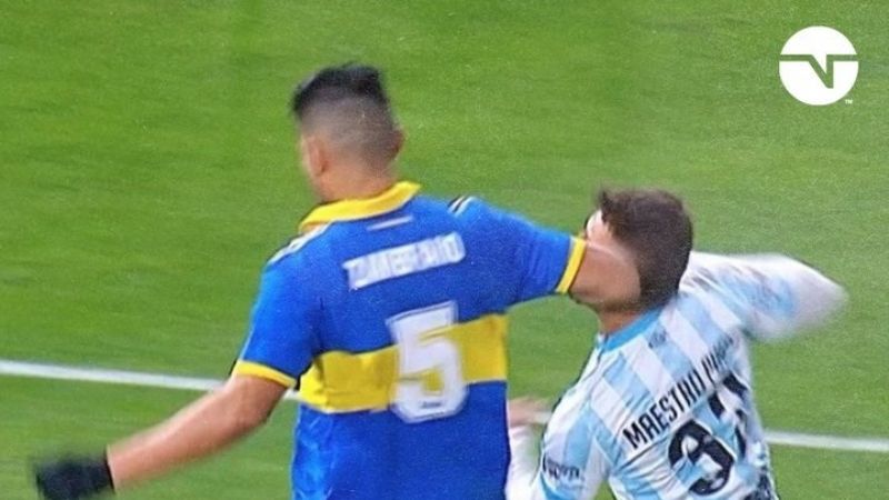 Por qué no fue penal el codazo de Zambrano a Maestro Puch