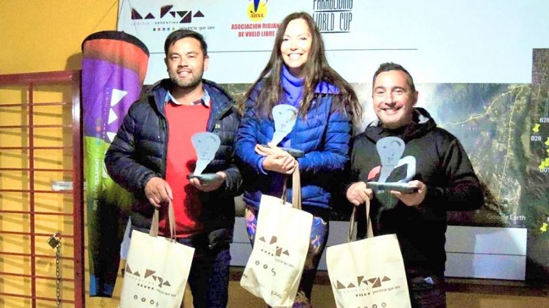 La catamarqueña Czekus, campeona de Parapentes en La Rioja