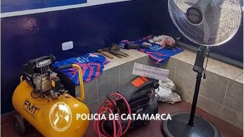 Encuentran elementos robados en una casa abandonada