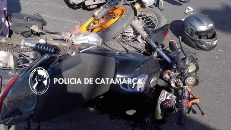 En choque de motos una nena resultó lesionada