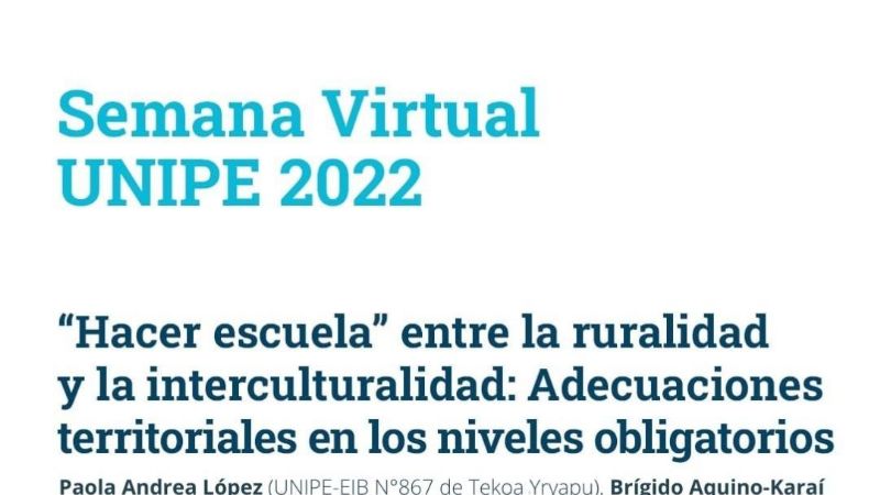 Educación Rural expondrá en la Semana Virtual Unipe 2022