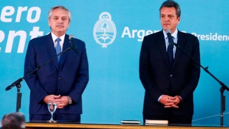 Alberto Fernández le tomó juramento Sergio Massa como ministro de Economía