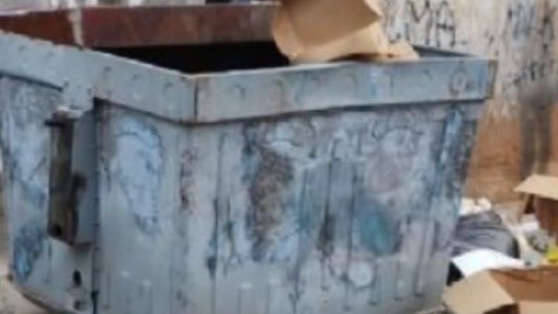 Encuentran un feto en un contenedor