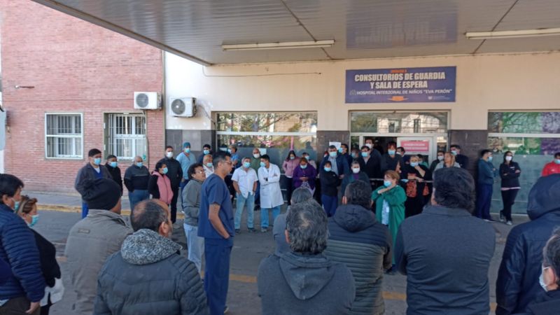 Autoconvocados del Hospital de Niños en asamblea y movilización