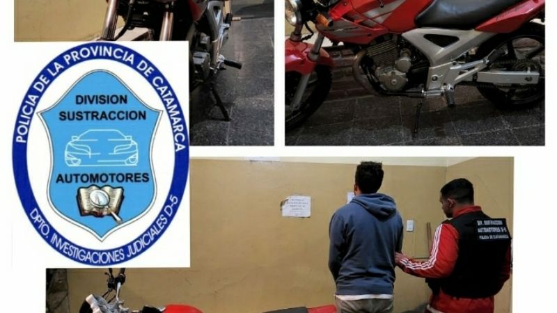 Secuestran una motocicleta que era requerida por la Justicia
