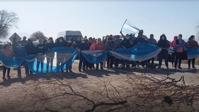 Piquete en Tinogasta